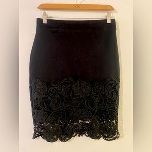 Pencil,Lace skirt
